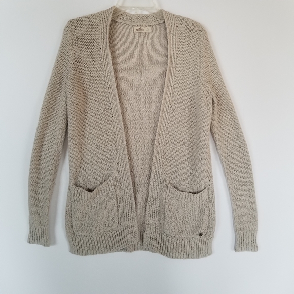 Hollister Sweaters - Hollister Slouchy Long Gray Cardigan Sweater Small